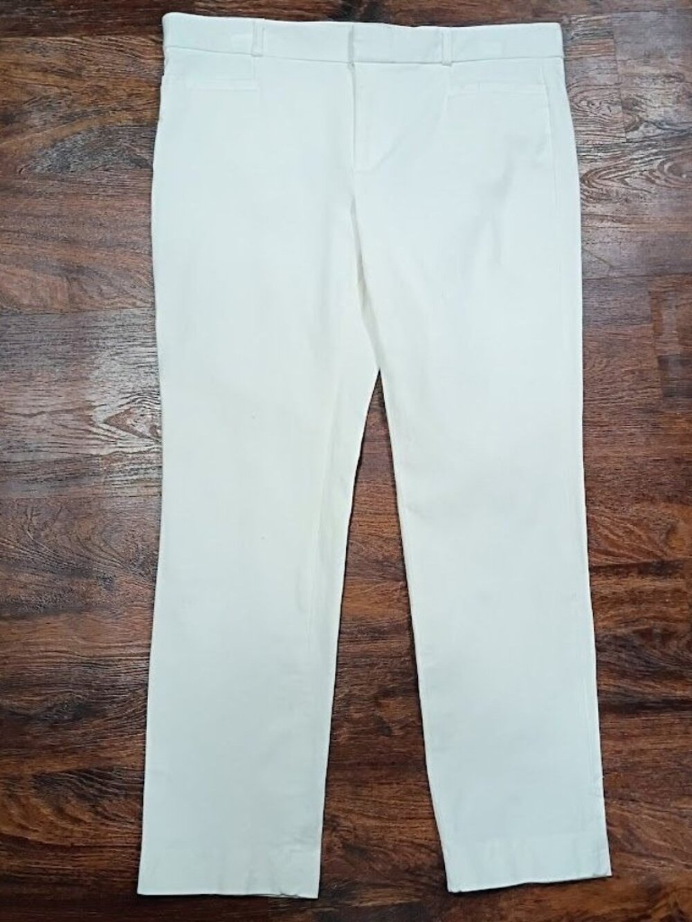 Banana Republic Size 12 Sloan Fit Womens White Dress Pants - Picture 3 of 11